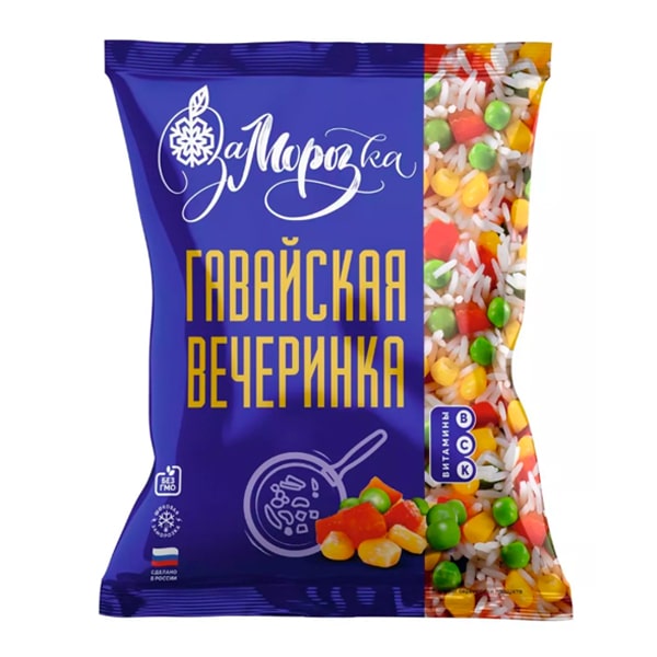 ЗАМОРОЗКА ОВОЩНАЯ ЗАМОРОЗКА 400Г СМЕСЬ ГАВАЙСКАЯ ВЕЧЕРИНКА