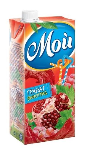 НЕКТАР МОЙ 0,95Л ГРАНАТ ВИНОГРАД ОСВЕТЛЕННЫЙ