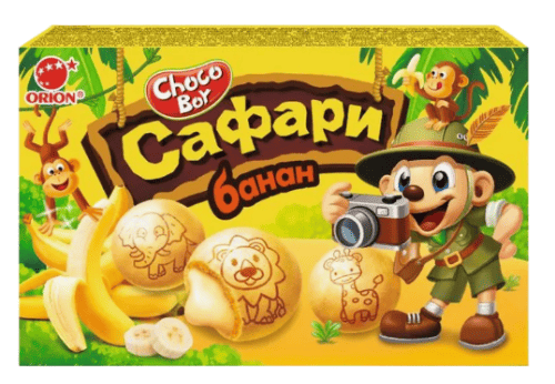 ПЕЧЕНЬЕ ОРИОН ЧОКОБОЙ САФАРИ 39Г БАНАН