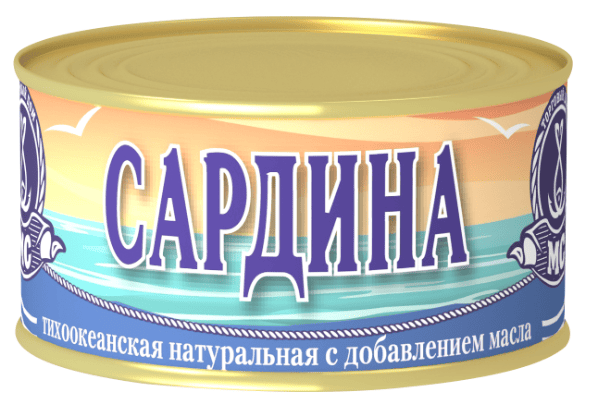 САРДИНА МОРСКОЕ СОДРУЖЕСТВО 240Г НАТУРАЛЬНАЯ С ДОБАВЛЕНИЕМ МАСЛА ЖБ