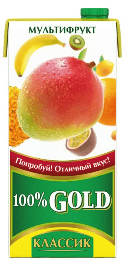 НАПИТОК СОКОСОДЕРЖАЩИЙ ГОЛД КЛАССИК 100% 0,95Л МУЛЬТИФРУКТОВЫЙ Д/ДЕТ ПИТ