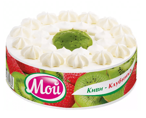 ТОРТ МОЙ 650Г КИВИ-КЛУБНИКА