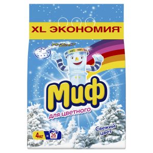 ПОРОШОК МИФ 4КГ АВТОМАТ СВЕЖИЙ ЦВЕТ
