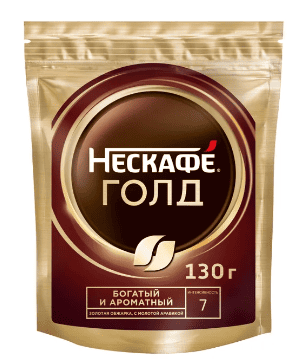 КОФЕ НЕСКАФЕ ГОЛД 130Г ПАКЕТ