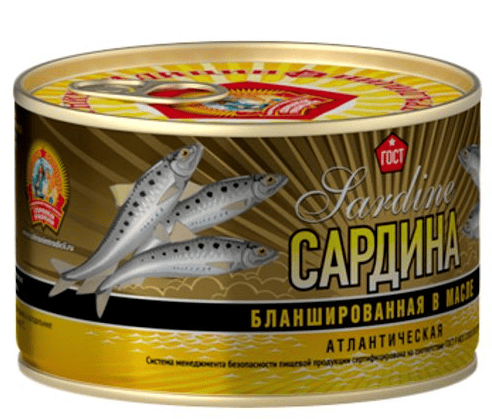САРДИНА СОХРАНИМ ТРАДИЦИИ 240Г АТЛАНТИЧЕСКАЯ НАТ С ДОБАВЛЕНИЕМ МАСЛА ЖБ КЛЮЧ