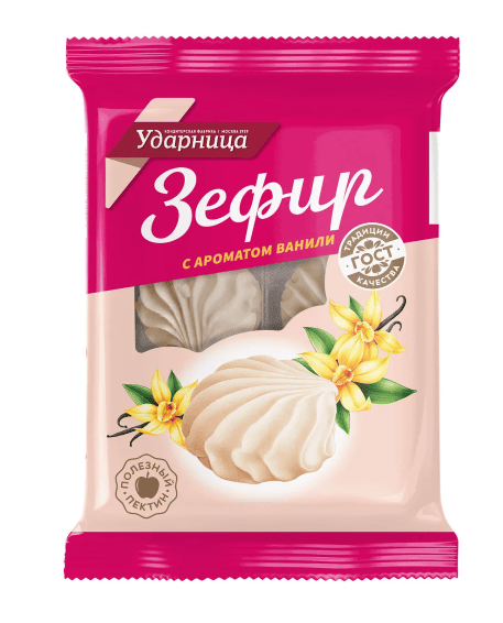 ЗЕФИР УДАРНИЦА 160Г С АРОМАТОМ ВАНИЛИ