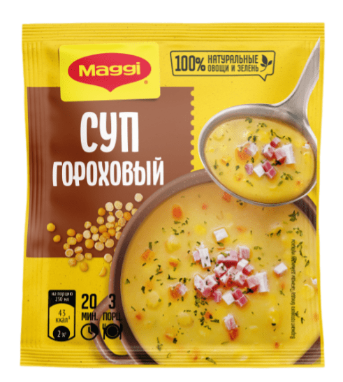 СУП МАГГИ НА ПЕРВОЕ ГОРОХОВЫЙ 49Г