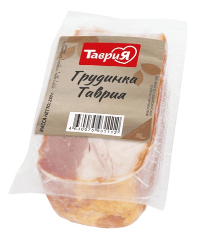 ГРУДИНКА ТАВРИЯ 250Г КОПЧ/ВАР ПОРЦИЯ ВАК/УП