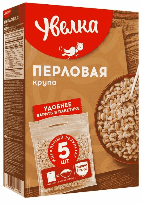 КРУПА УВЕЛКА 400Г 5*80Г ПЕРЛОВАЯ ПАКЕТ