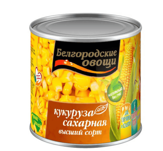 КУКУРУЗА САХАРНАЯ БЕЛГОРОДСКИЕ ОВОЩИ 300Г В/С ЖБ КЛЮЧ