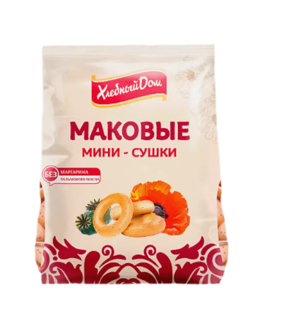 СУШКА МИНИ КОЛОМЕНСКОЕ ХЛЕБНЫЙ ДОМ 180Г МАКОВЫЕ