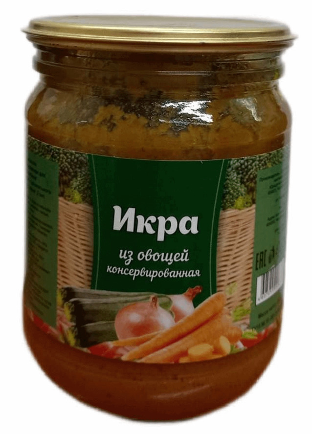 ИКРА ИЗ ОВОЩЕЙ БРАВ 0,490Г КАБАЧКОВАЯ КОНСЕРВИРОВАННАЯ СТ