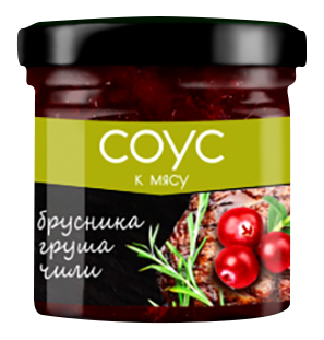 СОУС СИБИРСКАЯ ЯГОДА 100Г К МЯСУ БРУСНИЧНЫЙ С ГРУШЕЙ И ЧИЛИ СТ