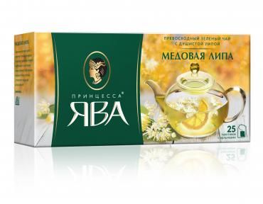 ЧАЙ ПРИНЦЕССА ЯВА ПАКЕТ 1,5Г*25 МЕДОВАЯ ЛИПА С/ЯРЛ