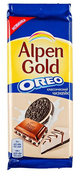 ШОКОЛАД АЛЬПЕН ГОЛЬД 85Г МОЛОЧНЫЙ КЛАССИЧЕСКИЙ ЧИЗКЕЙК