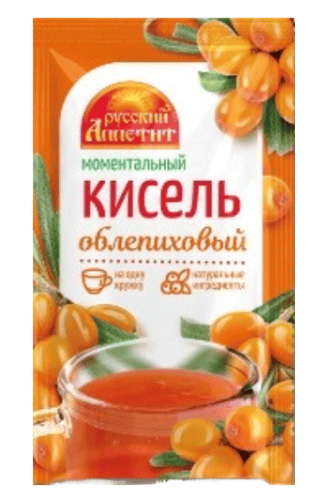 КИСЕЛЬ РУССКИЙ АППЕТИТ 30Г ОБЛЕПИХОВЫЙ МОМЕНТАЛЬНЫЙ