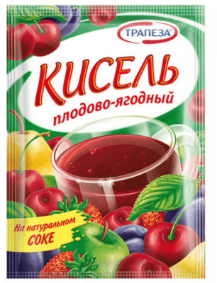 КИСЕЛЬ ТРАПЕЗА 100Г ПЛОДОВО-ЯГОДНЫЙ