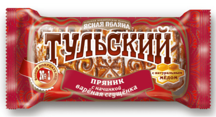 ПРЯНИК ТУЛЬСКИЙ 130Г С НАЧИНКОЙ ВАРЕНАЯ СГУЩЕНКА