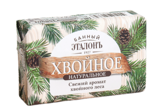 МЫЛО БАННЫЙ ЭТАЛОНЪ 150Г ХВОЙНОЕ