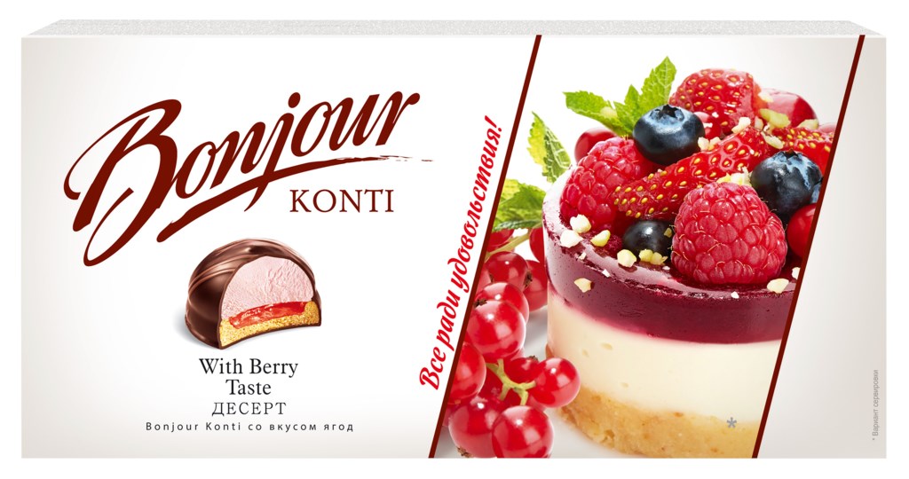 ДЕСЕРТ КОНТИ БОНЖУР СУФЛЕ 232Г СО ВКУСОМ ЯГОД