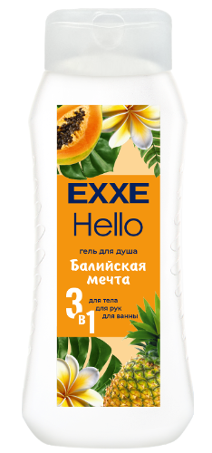 ГЕЛЬ Д/ДУША ЕХХЕ ХЕЛЛОУ 400МЛ 3В1 БАЛИЙСКАЯ МЕЧТА