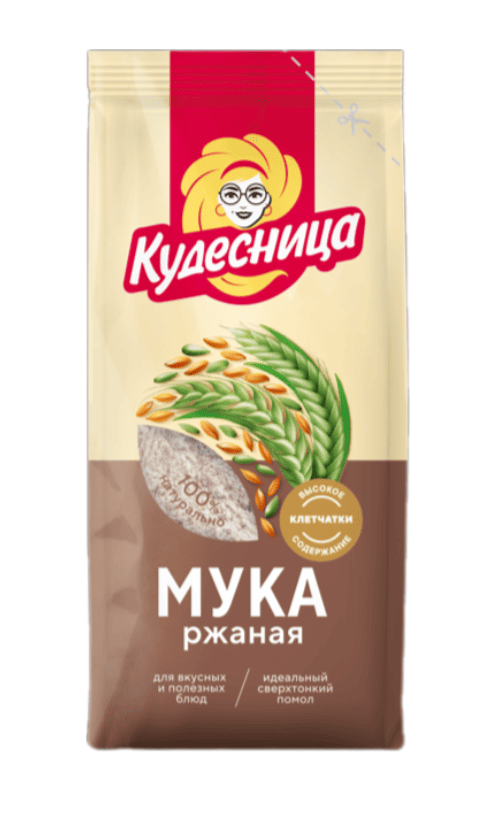 МУКА КУДЕСНИЦА 400Г РЖАНАЯ ХЛЕБОПЕКАРНАЯ ОБДИРНАЯ