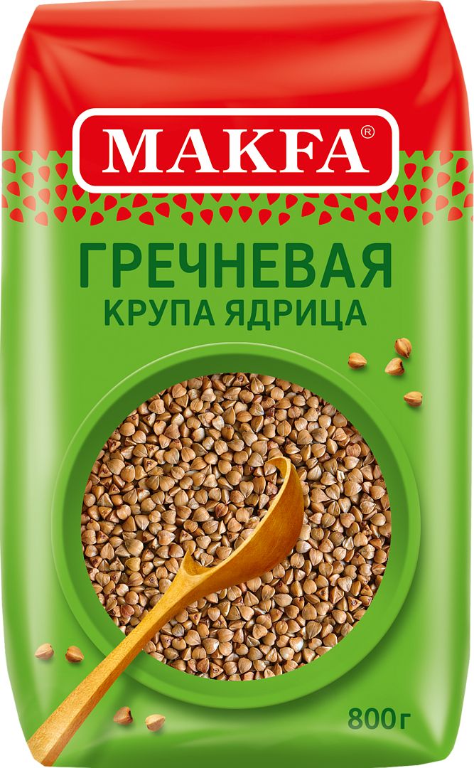 КРУПА МАКФА ГРЕЧНЕВАЯ 800Г ЯДРИЦА ПАКЕТ