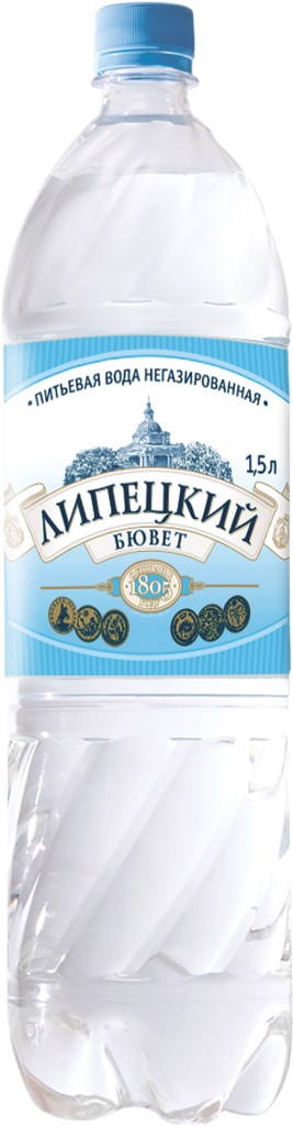 ЛИПЕЦКИЙ БЮВЕТ ПИТЬЕВАЯ ВОДА 1,5Л НЕГАЗИРОВАННАЯ ПЭТ