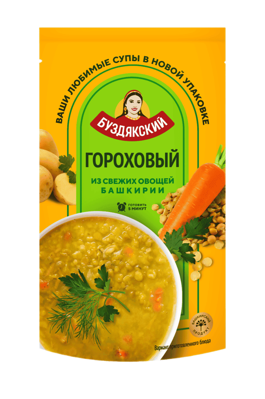 СУП БУЗДЯКСКИЙ МС 500Г ГОРОХОВЫЙ Д/ПАК