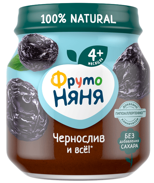 ПЮРЕ ФРУТОНЯНЯ 100Г ИЗ ЧЕРНОСЛИВА