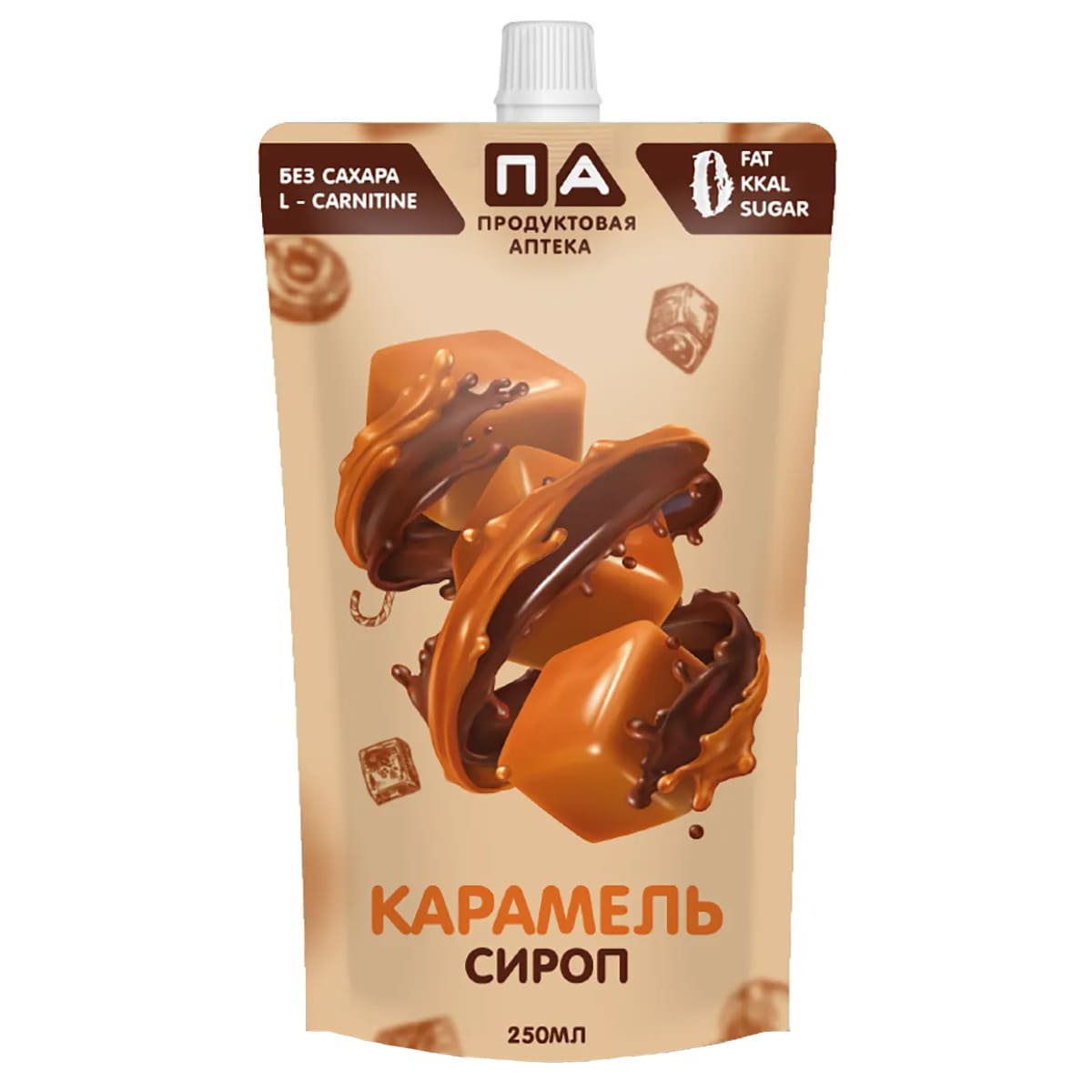 СИРОП ПРОДУКТОВАЯ АПТЕКА 250МЛ КАРАМЕЛЬ ШОКОЛАД Д/ПАК