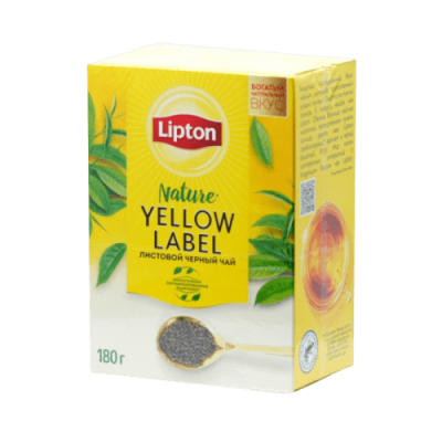 чай ЛИПТОН 180г черный листовой (68723705) (12*1)