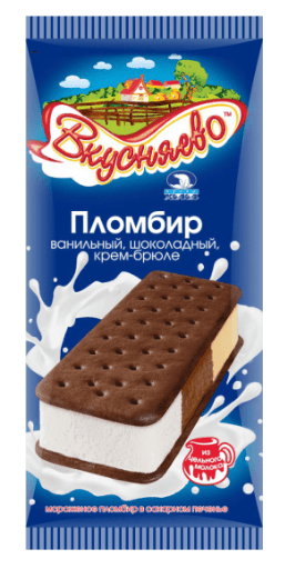 МОРОЖЕНОЕ ЧЕЛНЫ ХОЛОД ВКУСНЯЕВО 80Г ПЛОМБИР ВАНИЛЬНЫЙ КРЕМ-БРЮЛЕ И ШОК В САХ ПЕЧ