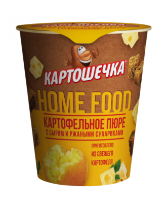 ПЮРЕ КАРТОФЕЛЬНОЕ КАРТОШЕЧКА 41Г С РЖАНЫМИ СУХАРИКАМИ И СЫРОМ СТ