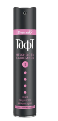 ЛАК Д/ВОЛОС ТАФТ 225МЛ ПАУЭР КАШЕМИР МЕГАФИКСАЦИЯ