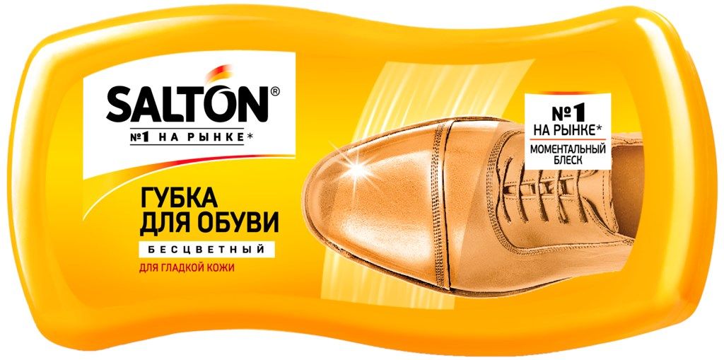 ГУБКА Д/ОБУВИ САЛТОН ВОЛНА Д/ГЛАДКОЙ КОЖИ С НОРКОВЫМ МАСЛОМ БЕСЦВЕТНЫЙ
