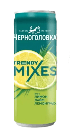 НАПИТОК Б/АЛК ЧЕРНОГОЛОВКА 0,33Л СО ВКУСОМ ЛИМОНА ЛАЙМА ЛЕМОНГРАССА СИЛЬНОГАЗ ЖБ