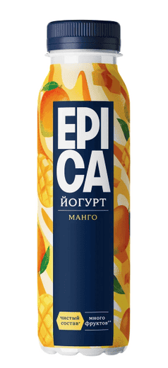 ЙОГУРТ ЭПИКА 260Г ПИТЬЕВОЙ МАНГО 2,5% ПЭТ