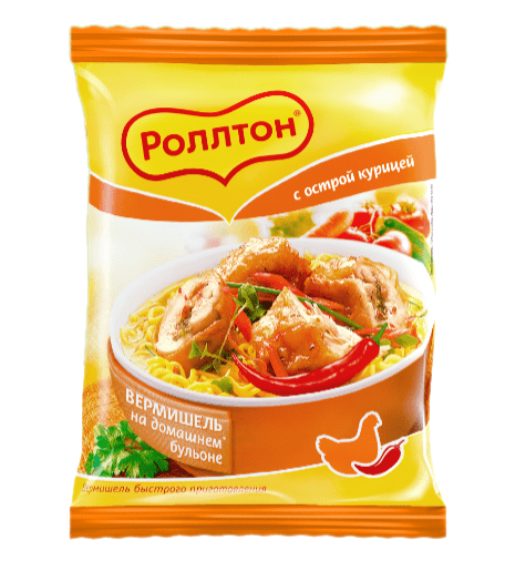 ВЕРМИШЕЛЬ Б/П РОЛЛТОН 60Г КУРИНАЯ ОСТРАЯ