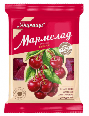 МАРМЕЛАД ЖЕЛЕЙНЫЙ УДАРНИЦА 0,275Г СО ВКУСОМ ЯВИШНИ
