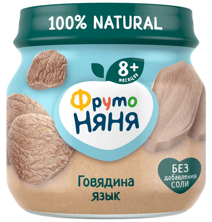 ПЮРЕ ФРУТОНЯНЯ 80Г ГОВЯДИНА С ЯЗЫКОМ СТ