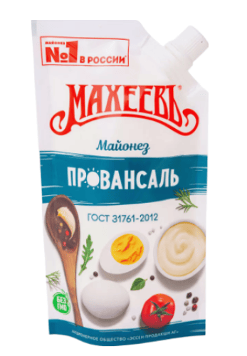 МАЙОНЕЗ МАХЕЕВЪ 200МЛ ПРОВАНСАЛЬ 50,5% ДОЙ ПАК ДОЗ