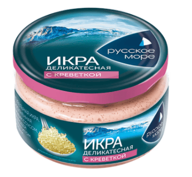 ИКРА МОЙВЫ РУССКОЕ МОРЕ 165Г ДЕЛИКАТЕСНАЯ С КРЕВЕТКОЙ СТ