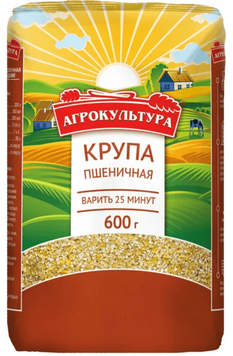 КРУПА АГРОКУЛЬТУРА ПШЕНИЧНАЯ 600Г М/У