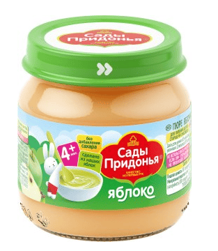 ПЮРЕ САДЫ ПРИДОНЬЯ 80Г ЯБЛОЧНОЕ Д/П СТ