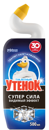 СР-ВО ЧИСТ ТУАЛЕТНЫЙ УТЕНОК 500МЛ Д/УНИТАЗОВ ВИДИМЫЙ ЭФФЕКТ