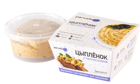 КРЕМ-ПАСТА ПЕРВАФУД 140Г ИЗ ЦЫПЛЕНКА С ЧЕРНОСЛИВОМ ПЛ/Б