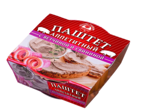 ПАШТЕТ ХАНГРОУ ВКУСНЫЕ ТРАДИЦИИ 90Г АППЕТИТНЫЙ С ВЕТЧИНОЙ И СВИНИНОЙ ЛАМИСТЕР