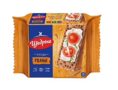 ХЛЕБЦЫ ЩЕДРЫЕ 200Г РЖАНЫЕ