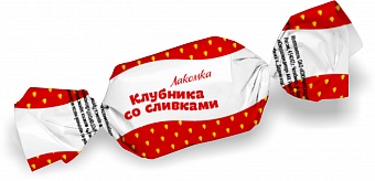 КАРАМЕЛЬ ЮУК КЛУБНИКА СО СЛИВКАМИ КГ